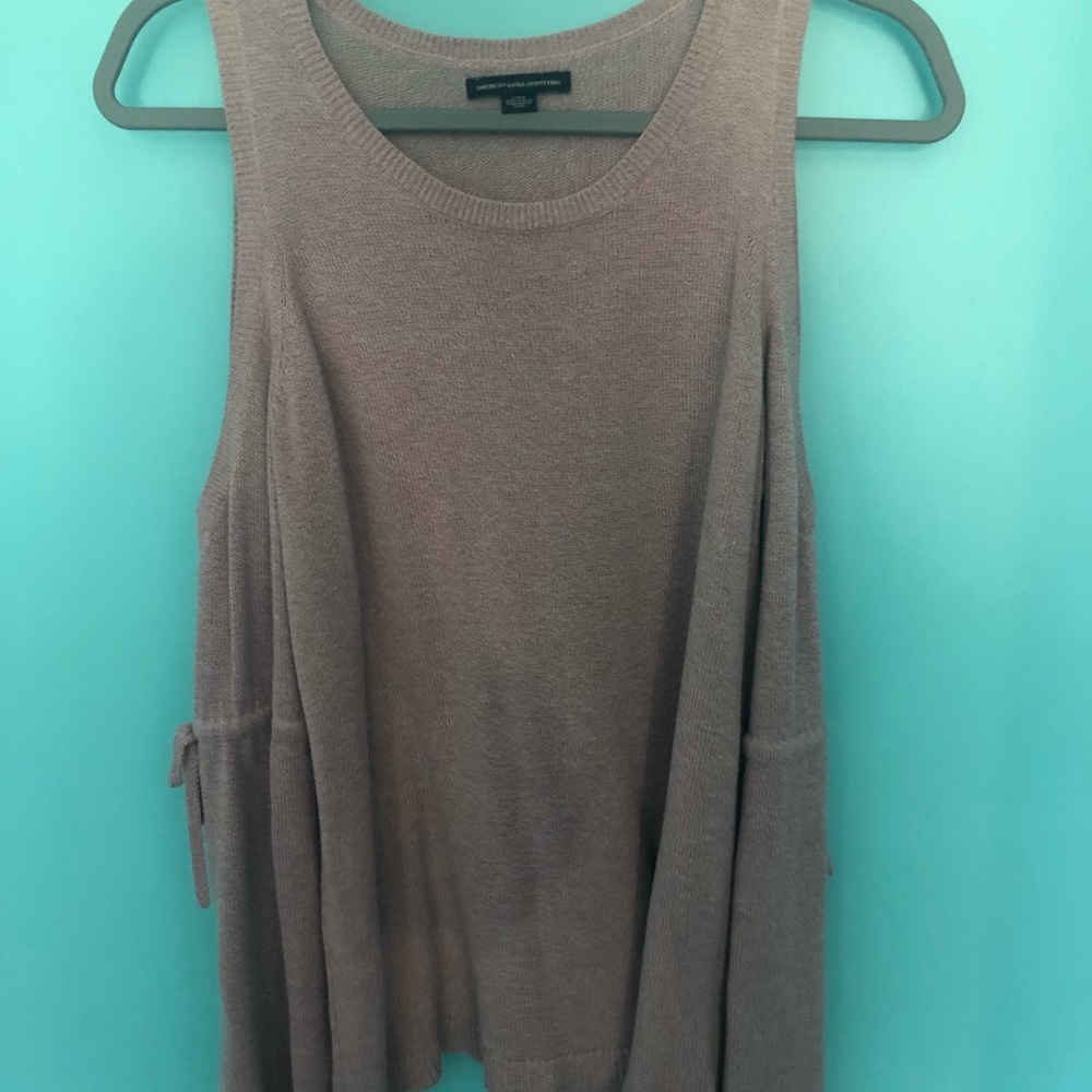 Pink AEO off the shoulder shirt